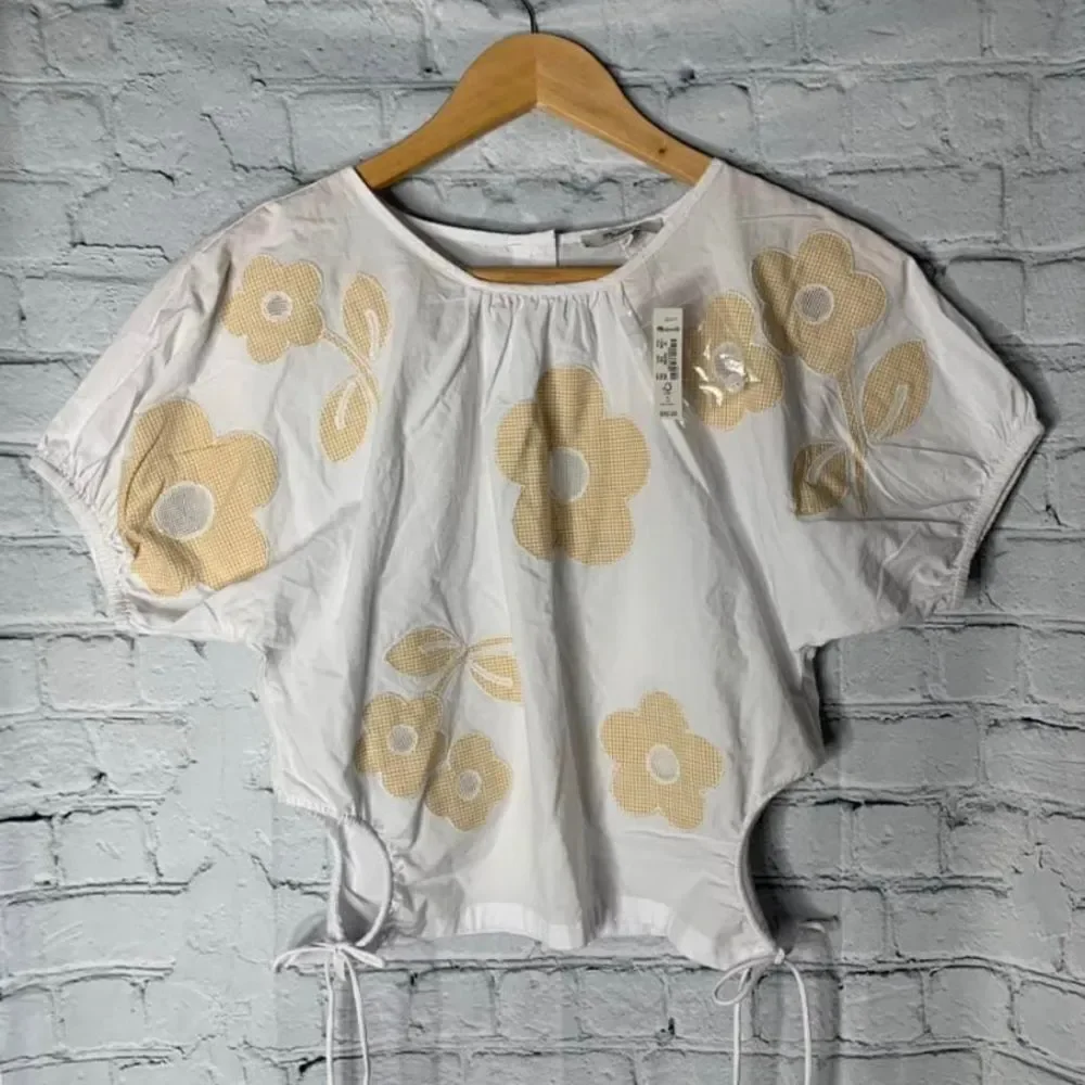 NWT Madewell puff sleeve blouse. Size XS